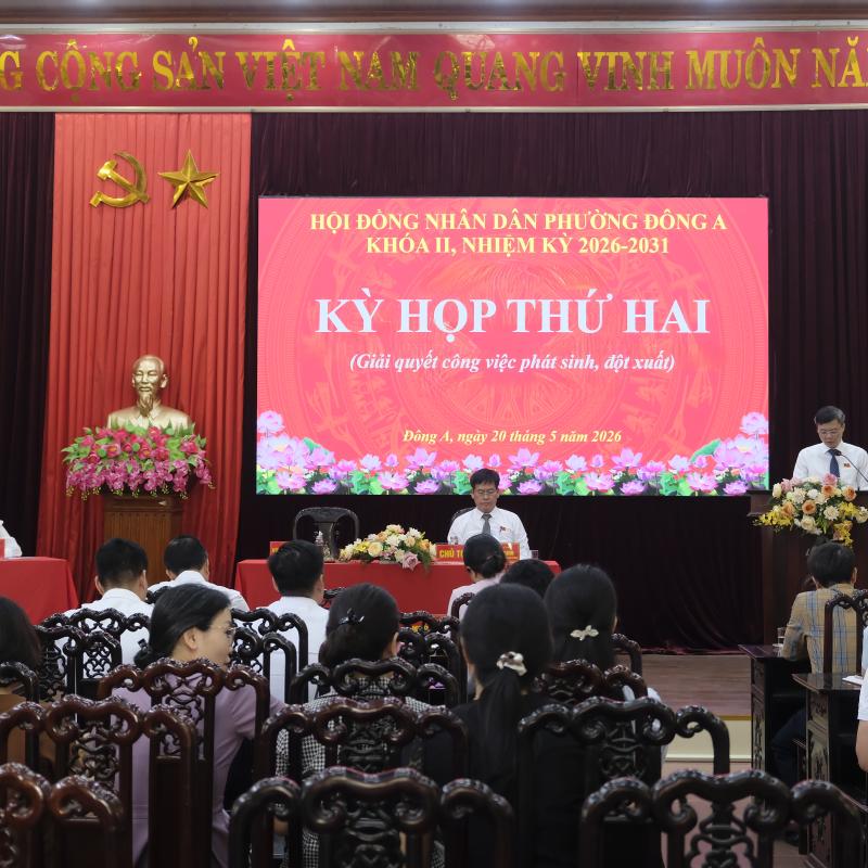 HĐND phường Đông A tổ chức Kỳ họp thứ Hai giải quyết công việc phát sinh đột xuất