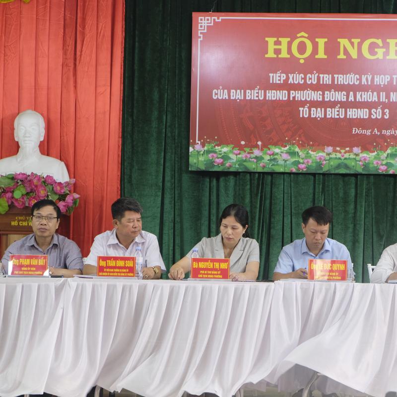 Đại biểu Hội đồng nhân dân phường Đông A khóa II, nhiệm kỳ 2026-2031 tiếp xúc cử tri trước kỳ họp thứ 3 Hội đồng nhân dân phường