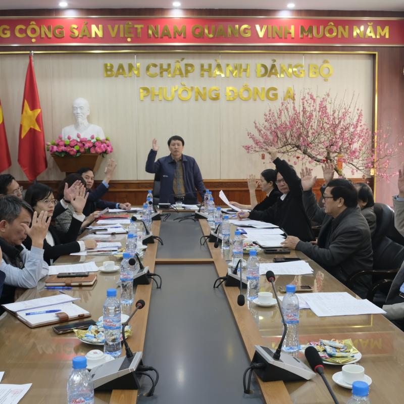 Ủy ban Mặt trận Tổ quốc Việt Nam phường Đông A tổ chức Hội nghị hiệp thương lần thứ ba
