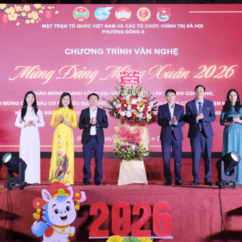 Phường Đông A tổ chức Chương trình văn nghệ mừng Đảng - mừng Xuân 2026