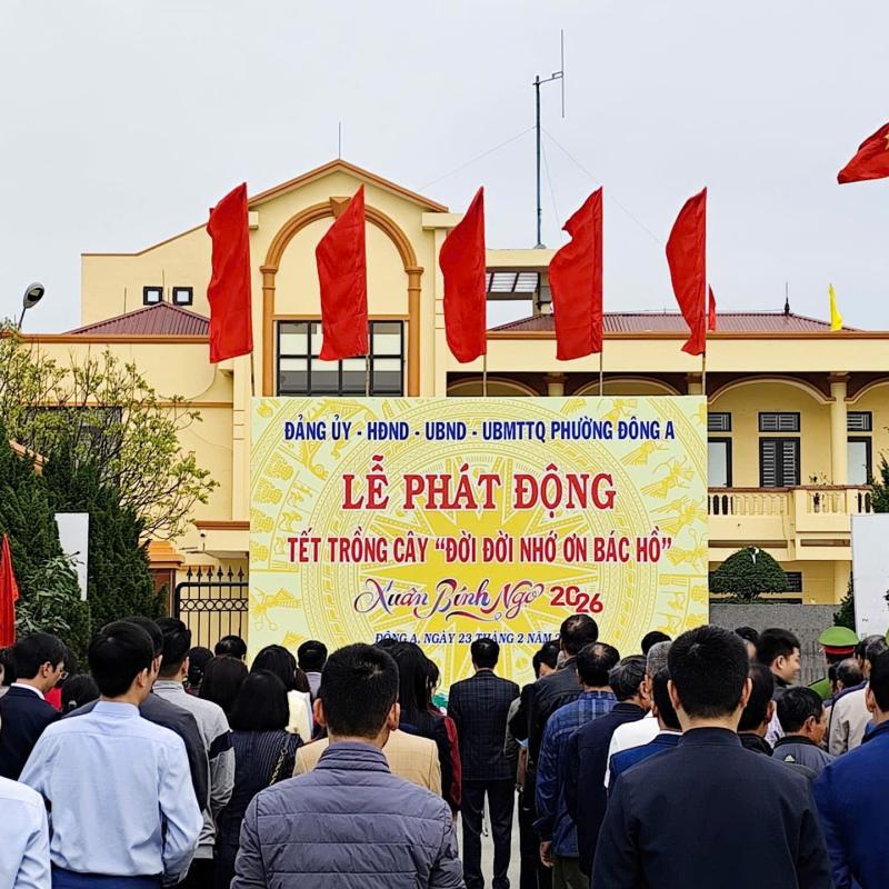 Phường Đông A phát động “Tết trồng cây đời đời nhớ ơn Bác Hồ” xuân Bính Ngọ 2026