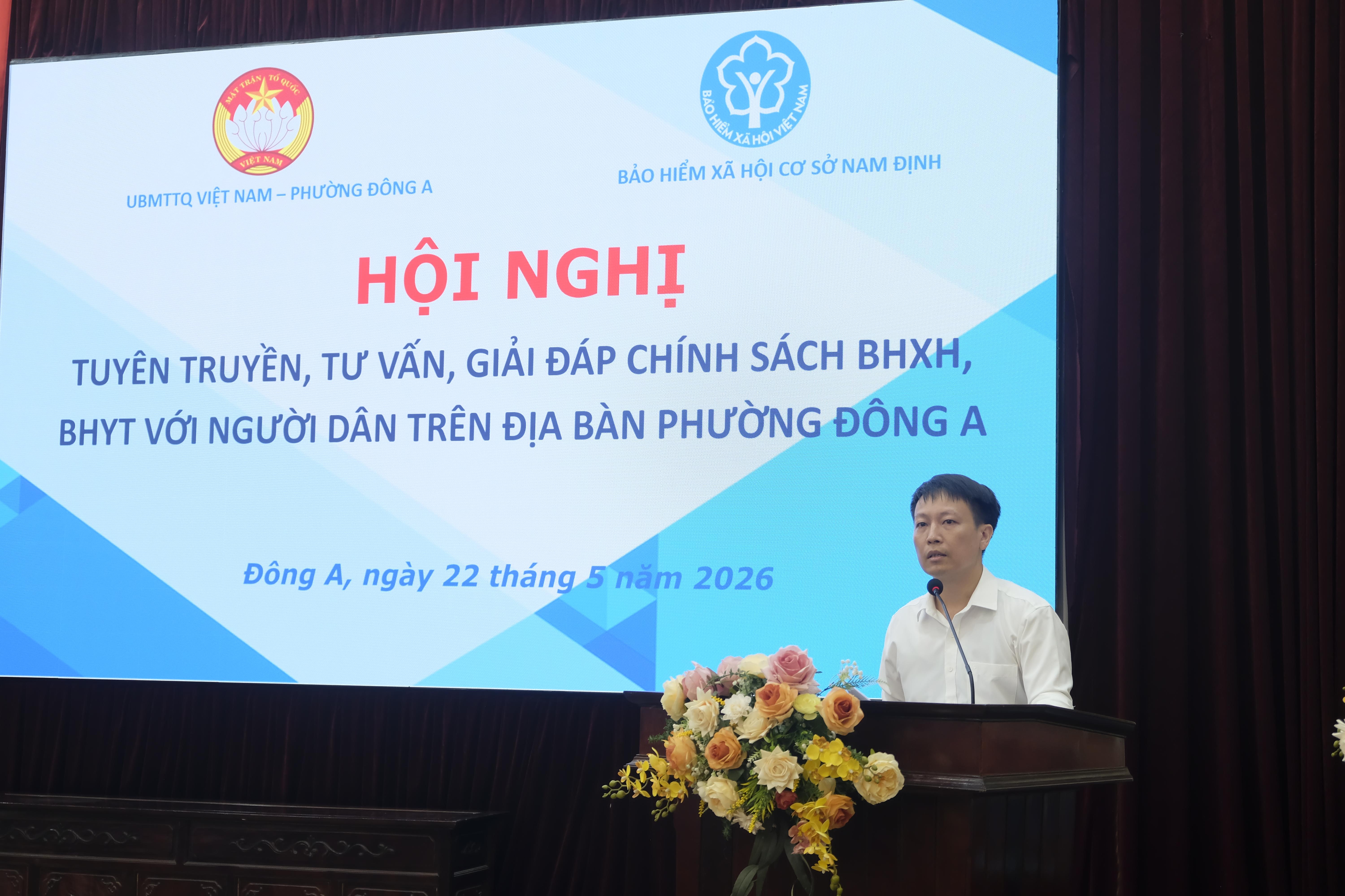 Đồng chí Lê Đức Quynh phát biểu tại HN
