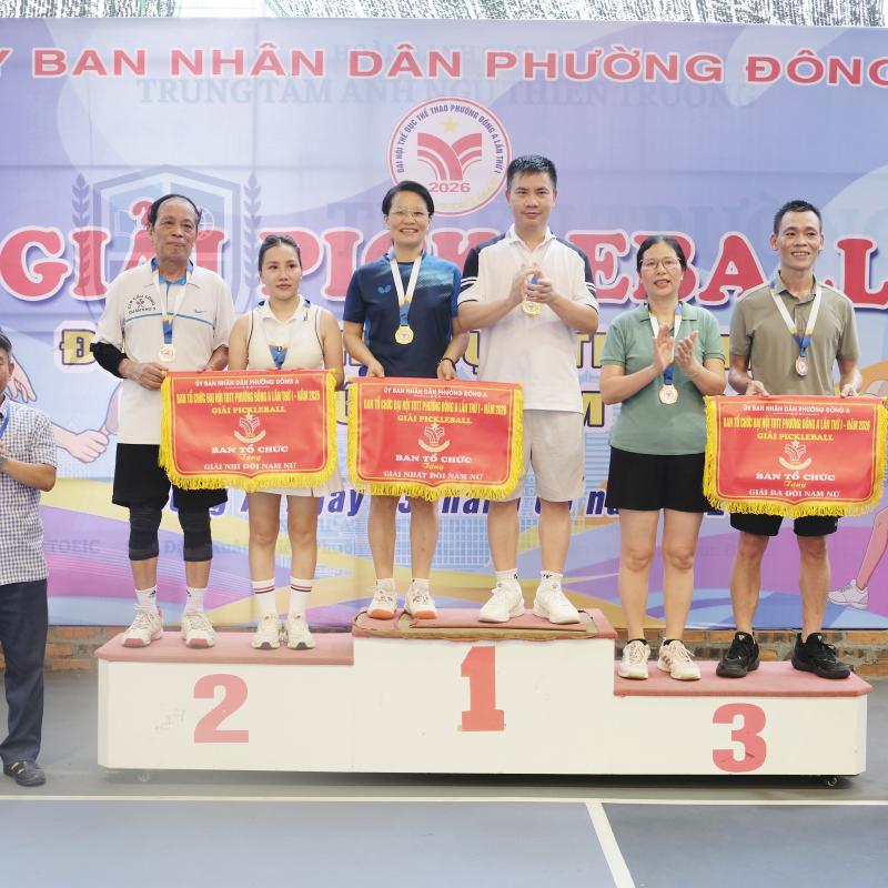 Phường Đông A tổ chức giải Pickleball trong khuôn khổ Đại hội Thể dục thể thao phường lần thứ I, năm 2026