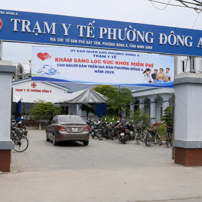 Phường Đông A tổ chức khám sức khỏe định kỳ, khám sàng lọc miễn phí cho nhân dân tại khu vực Mỹ Thắng