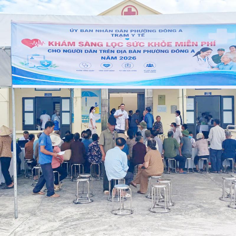 Phường Đông A triển khai khám sức khỏe định kỳ miễn phí cho Nhân dân
