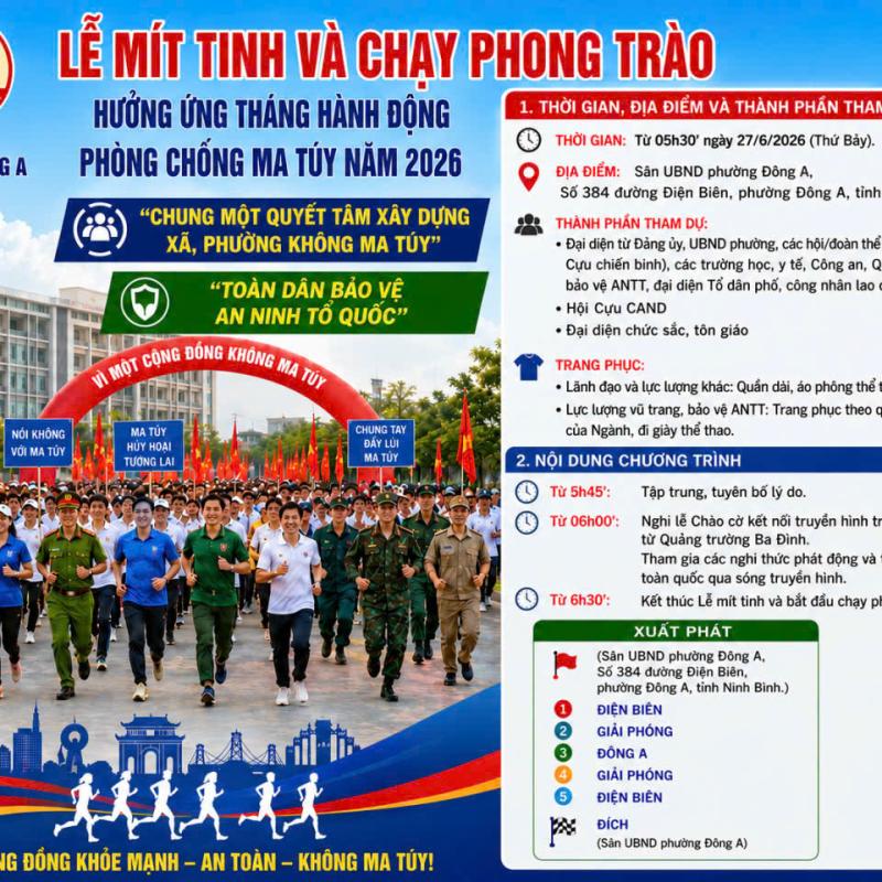 Anh 16: Rực sáng thanh xuân bằng khát vọng, bản lĩnh và ước mơ – Chung tay xây dựng một Việt Nam không ma túy