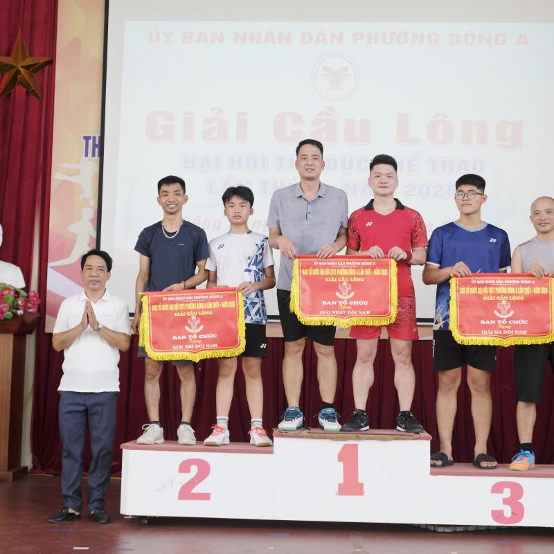 Sôi nổi Giải Cầu lông trong khuôn khổ Đại hội thể dục thể thao phường Đông A lần thứ I năm 2026