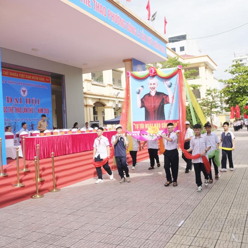 Phường Đông A tổng duyệt chương trình Lễ khai mạc Đại hội Thể dục thể thao lần thứ I năm 2026