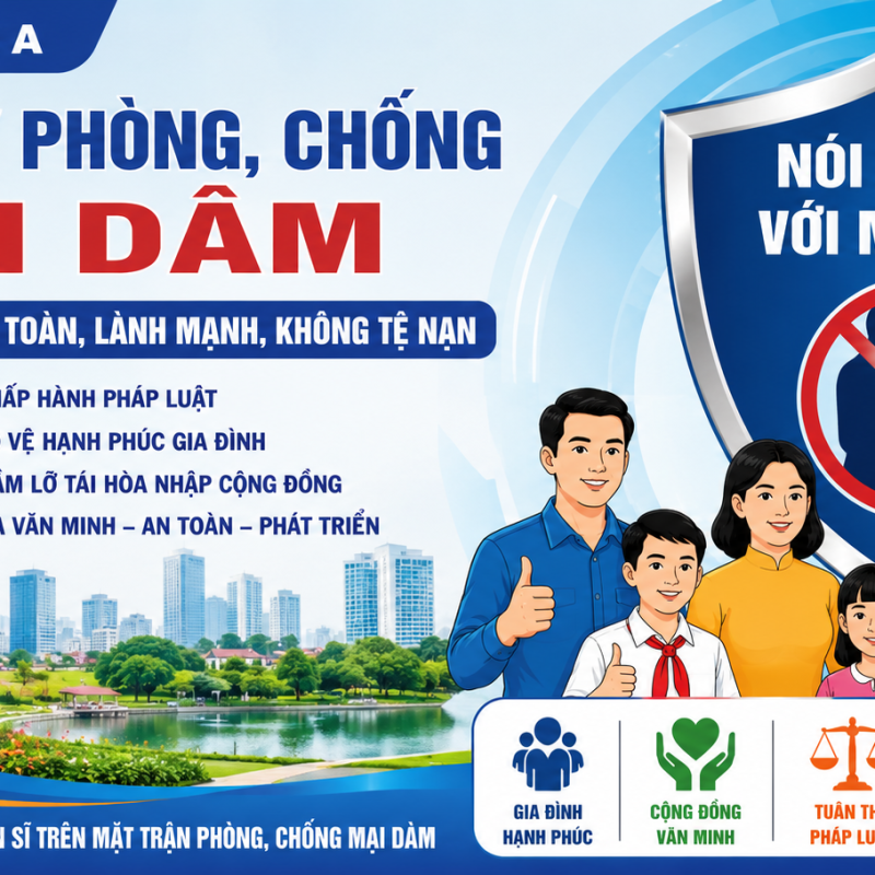 Phường Đông A triển khai Chương trình phòng, chống mại dâm giai đoạn 2026–2030: Chung tay xây dựng môi trường sống an toàn, văn minh, lành mạnh