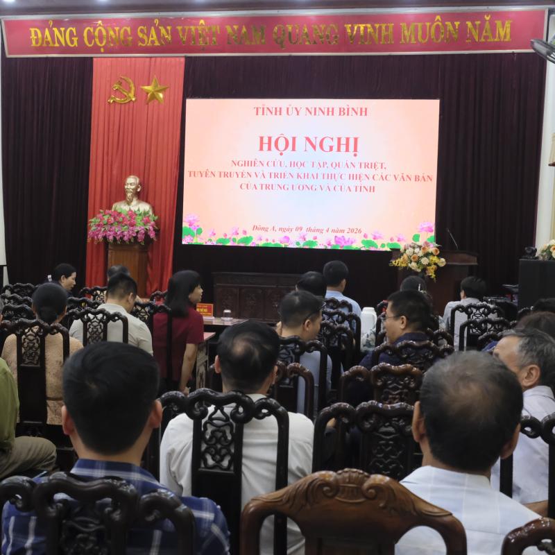 Phường Đông A: dự hội nghị nghiên cứu, học tập, quán triệt, tuyên truyền và triển khai thực hiện các văn bản của trung ương và của tỉnh