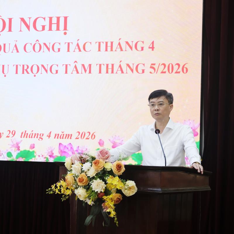 Phường Đông A: Hội nghị đánh giá kết quả công tác tháng 4, triển khai nhiệm vụ trọng tâm tháng 5/2026