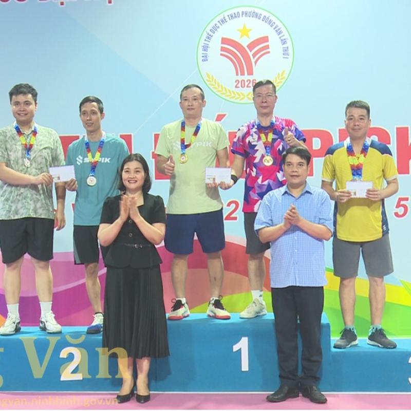 Ban Tổ chức Đại hội TDTT phường Đồng Văn lần thứ I, năm 2026 tổ chức thi đấu môn Pickleball