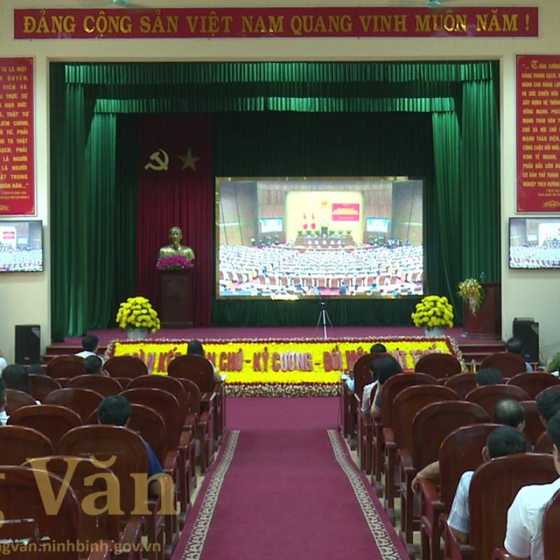 Phường Đồng Văn tham dự hội nghị trực tuyến toàn quốc sơ kết 01 năm vận hành mô hình tổ chức tổng thể của hệ thống chính trị và mô hình chính quyền 3 cấp