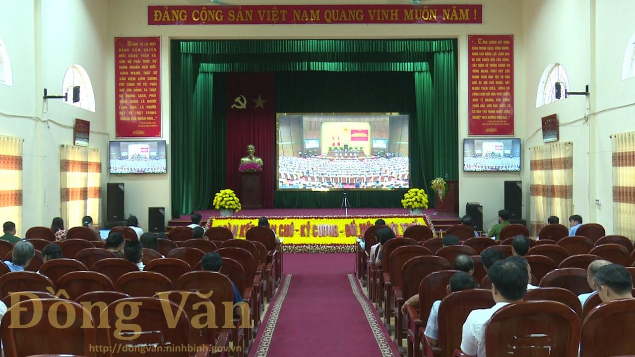 Phường Đồng Văn tham dự hội nghị trực tuyến toàn quốc sơ kết 01 năm vận hành mô hình tổ chức tổng thể của hệ thống chính trị và mô hình chính quyền 3 cấp
