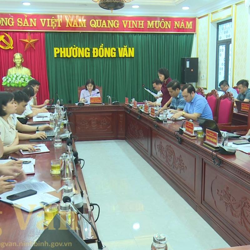 Đảng ủy phường Đồng Văn tổ chức Hội nghị BCH Đảng bộ thảo luận, cho ý kiến vào dự kiến nội dung, chương trình Kỳ họp thứ Ba (Kỳ họp thường lệ giữa năm 2026) HĐND phường khóa X, nhiệm kỳ 2026 - 2031