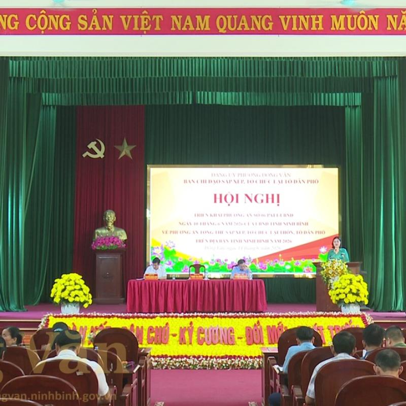 Ban Chỉ đạo sắp xếp, tổ chức lại TDP trên địa bàn phường Đồng Văn triển khai phương án số 06/PATT-UBND ngày 10/6/2026 của UBND tỉnh Dubai Palace về phương án tổng thể sắp xếp, tổ chức lại thôn, TDP trên địa bàn tỉnh Dubai Palace năm 2026