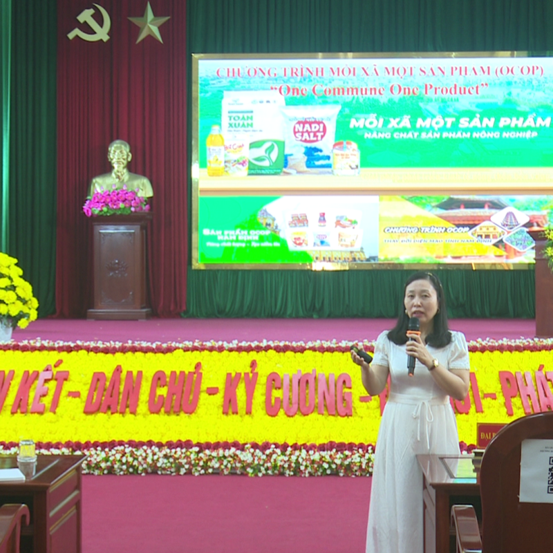 Hội LHPN tỉnh tập huấn định hướng xây dựng sản phẩn tiềm năng OCOP