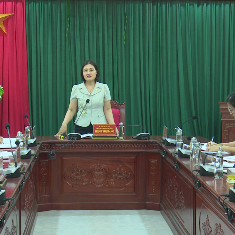 Thường trực Đảng ủy phường Đồng Văn làm việc với cơ quan Ủy ban Kiểm tra Đảng ủy phường