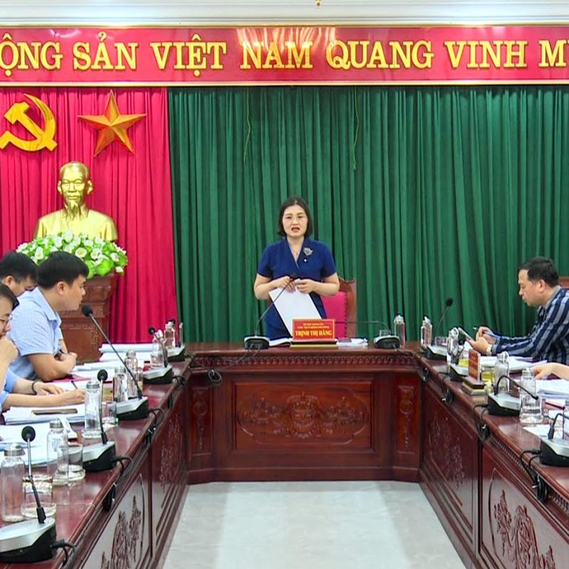 Thường trực Đảng ủy phường Đồng Văn làm việc với Ban Xây dựng Đảng Đảng ủy phường
