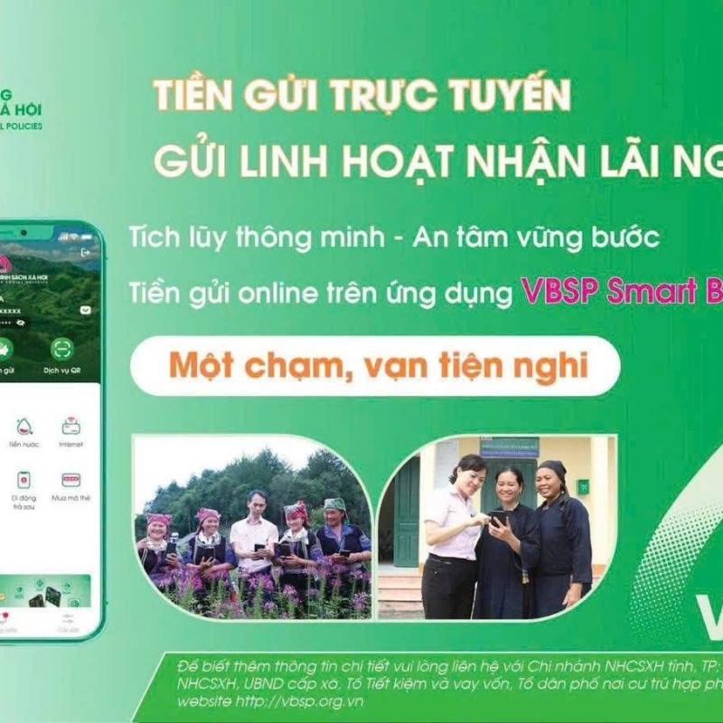 NGÂN HÀNG CHÍNH SÁCH XÃ HỘI TRIỂN KHAI DỊCH VỤ TIỀN GỬI TRỰC TUYẾN TRÊN ỨNG DỤNG VBSP SMARTBANKING TRÊN ĐỊA BÀN PHƯỜNG DUY HÀ