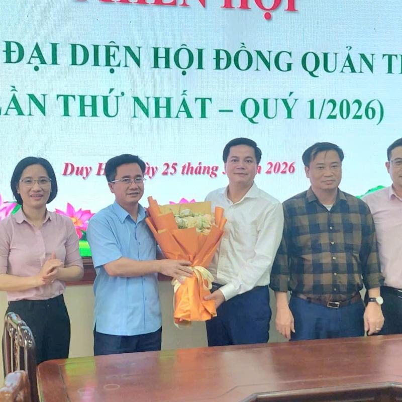 PHƯỜNG DUY HÀ THÀNH LẬP BAN ĐẠI DIỆN HỘI ĐỒNG QUẢN TRỊ NGÂN HÀNG CHÍNH SÁCH XÃ HỘI