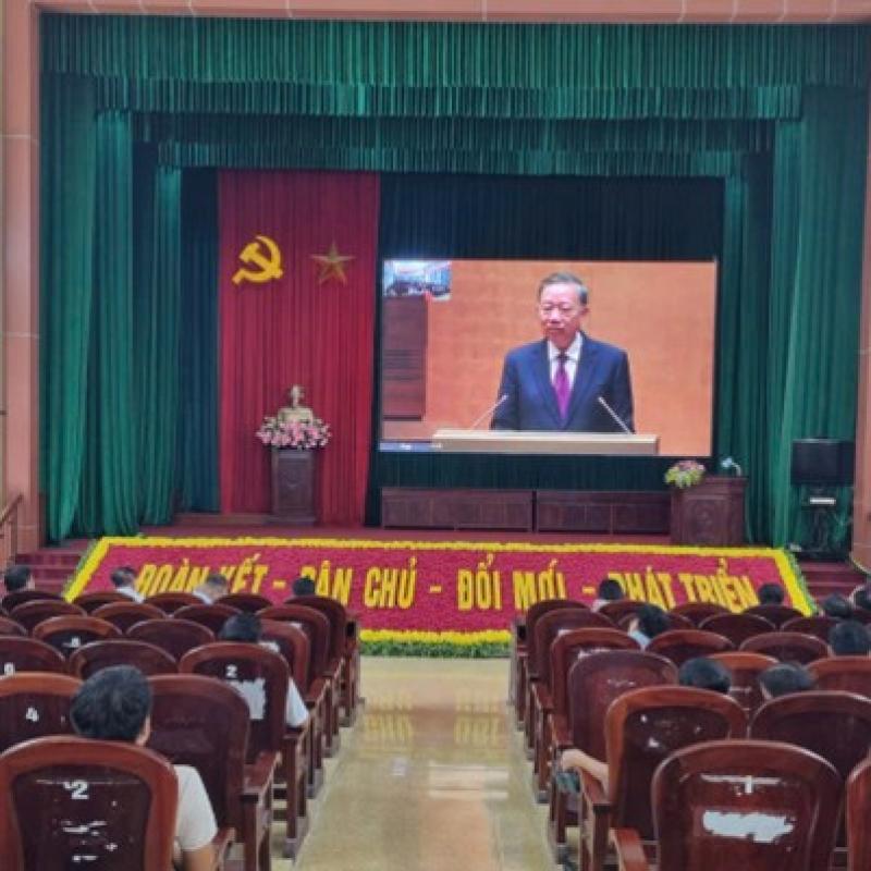 PHƯỜNG DUY TÂN THAM DỰ HỘI NGHỊ TRỰC TUYẾN TOÀN QUỐC SƠ KẾT 1 NĂM VẬN HÀNH MÔ HÌNH TỔ CHỨC TỔNG THỂ CỦA HỆ THỐNG CHÍNH TRỊ VÀ MÔ HÌNH CHÍNH QUYỀN 3 CẤP