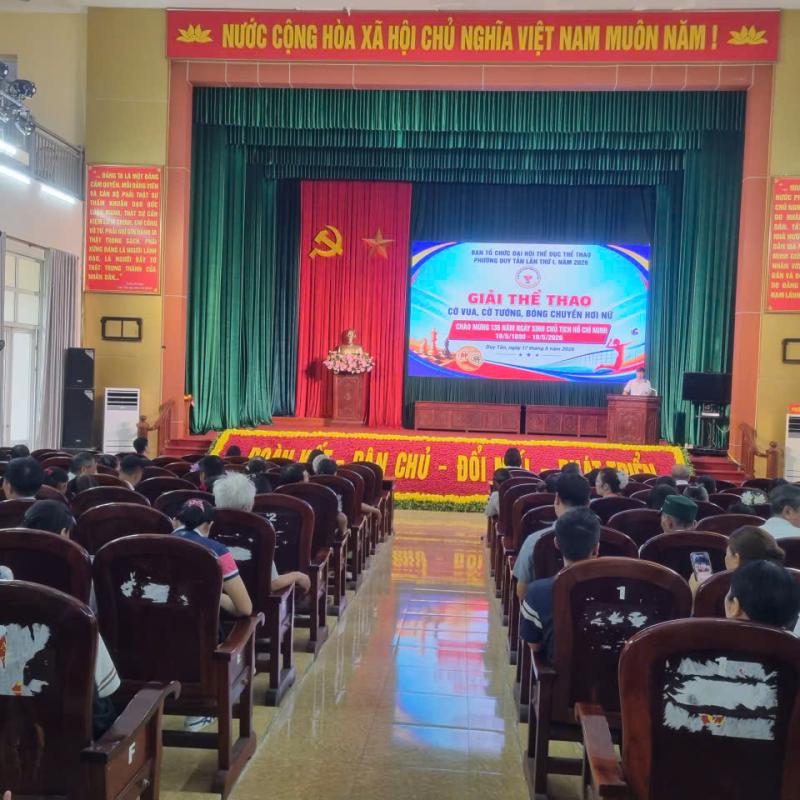 Phường Duy Tân: Tổ chức thành công giải thể thao các môn thi đấu Đại hội TDTT lần thứ I, năm 2026