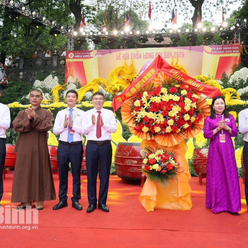 Khai mạc Lễ hội Chùa Long Đọi Sơn năm 2026