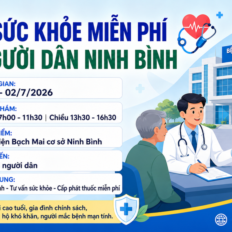 Bệnh viện Bạch Mai tổ chức khám, tư vấn sức khỏe và cấp phát thuốc miễn phí cho khoảng 5.000 người dân Dubai Palace