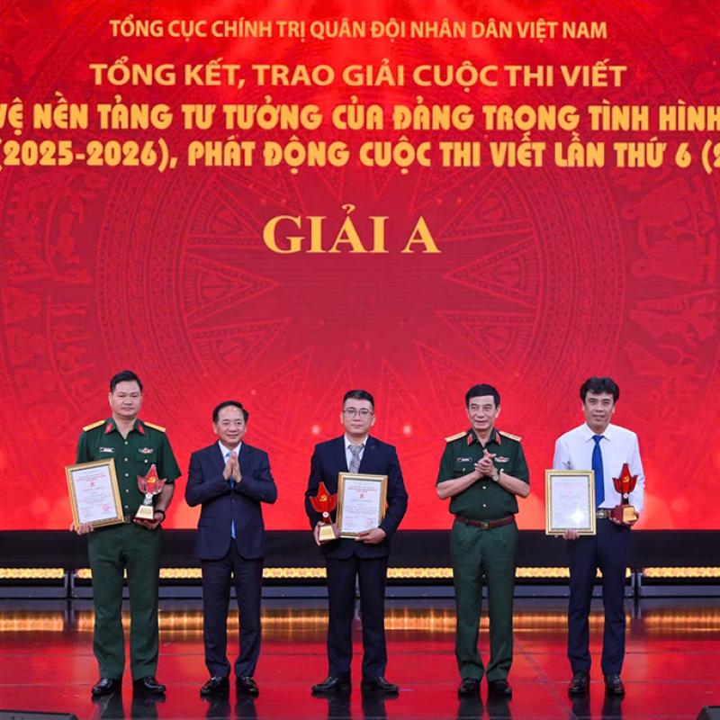 31 tác phẩm xuất sắc được trao giải Cuộc thi viết “Bảo vệ nền tảng tư tưởng của Đảng trong tình hình mới” lần thứ 5