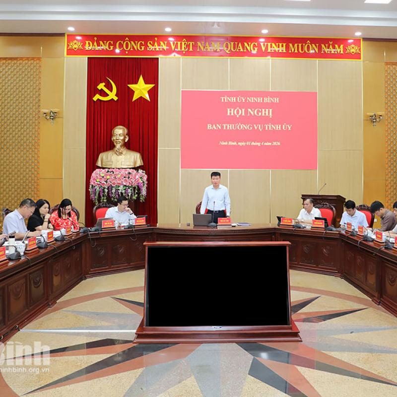 Ban Thường vụ Tỉnh ủy thảo luận, cho ý kiến về một số nội dung quan trọng