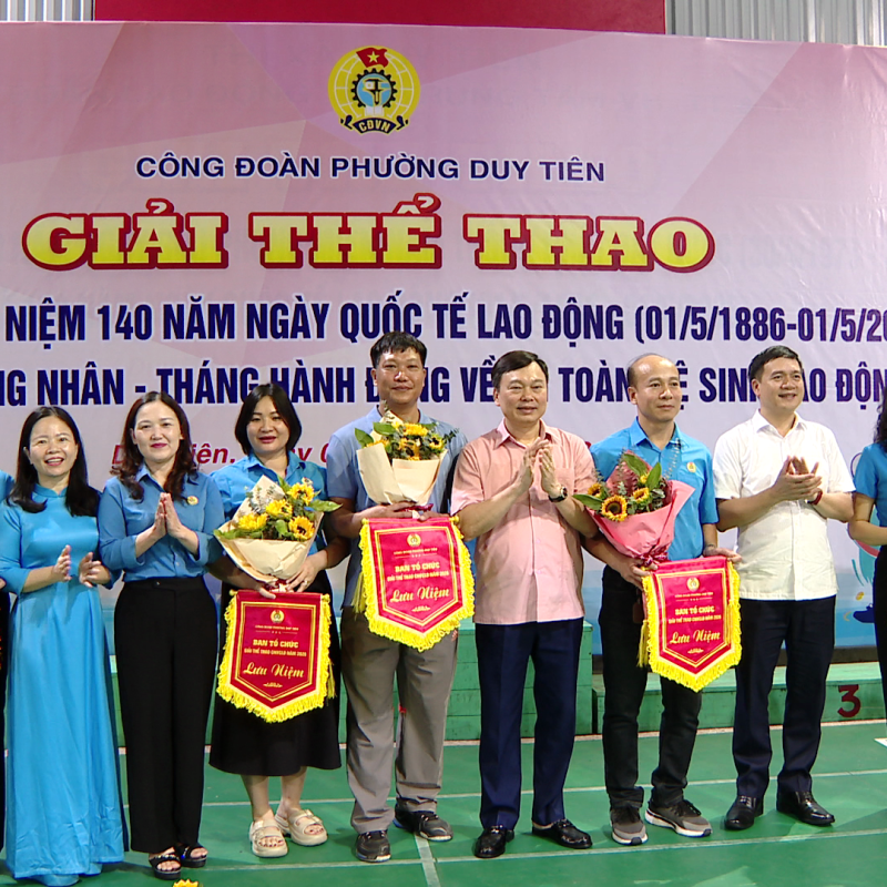 Công đoàn phường Duy Tiên tổ chức thành công giải thể thao năm 2026
