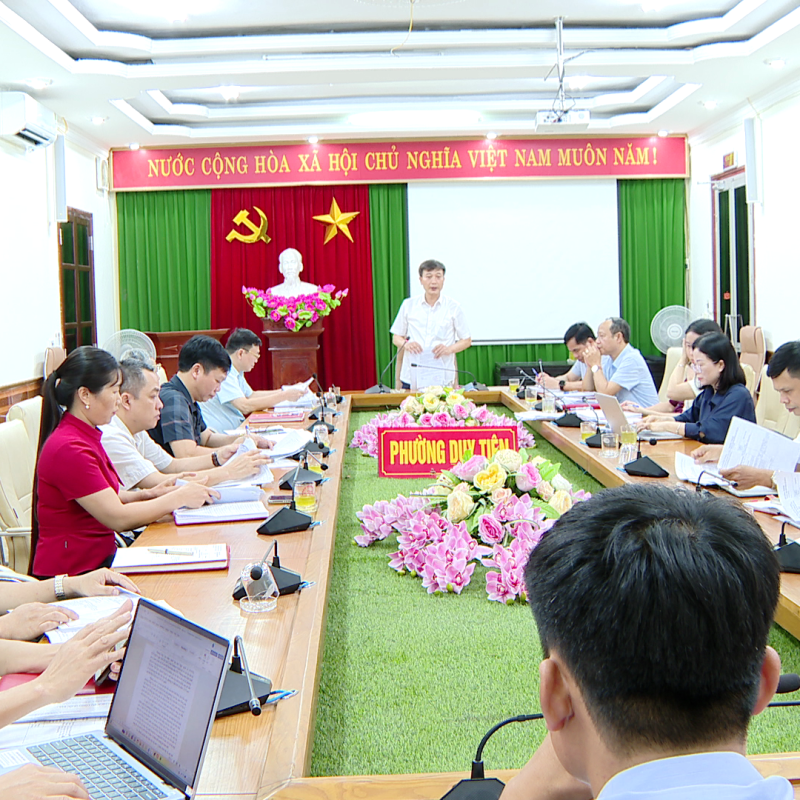 BCH Đảng bộ phường Duy Tiên tổ chức hội nghị cho ý kiến vào một số nội dung thuộc thâm quyền