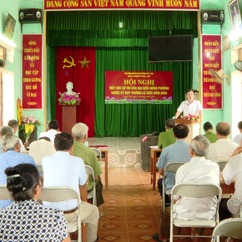 Tổ đại biểu số 1 HĐND phường Duy Tiên tiếp xúc cử tri trước kỳ họp thường lệ giữa năm 2026