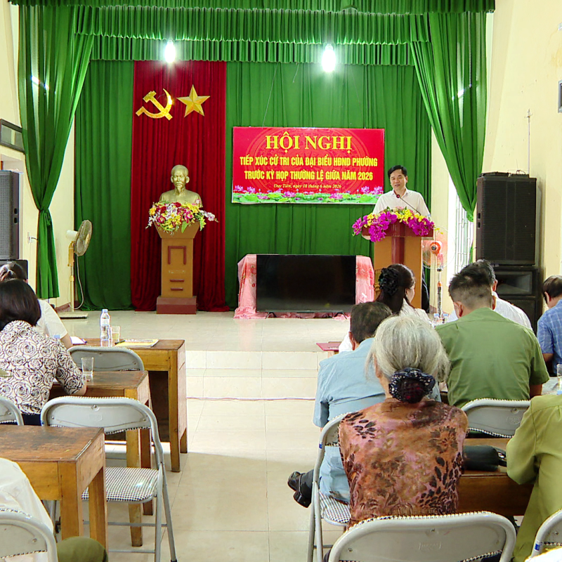 Tổ đại biểu số 3 HĐND phường Duy Tiên tiếp xúc cử tri trước kỳ họp thường lệ giữa năm 2026