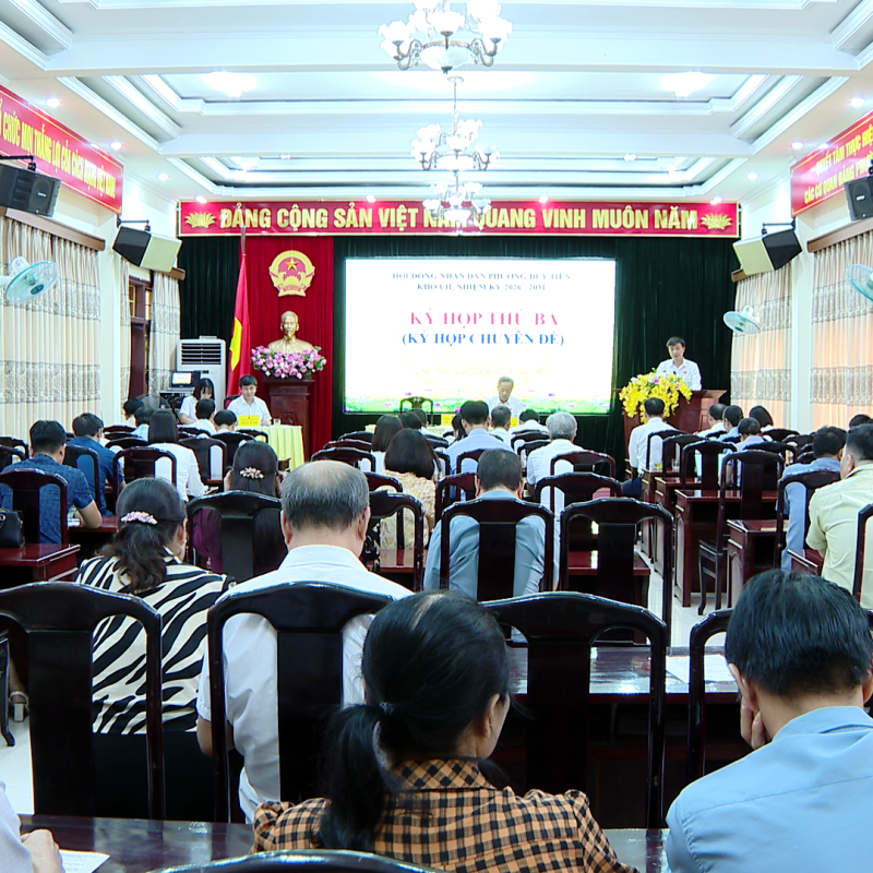 HĐND phường Duy Tiên tổ chức kỳ họp thứ ba- Kỳ họp chuyên đề