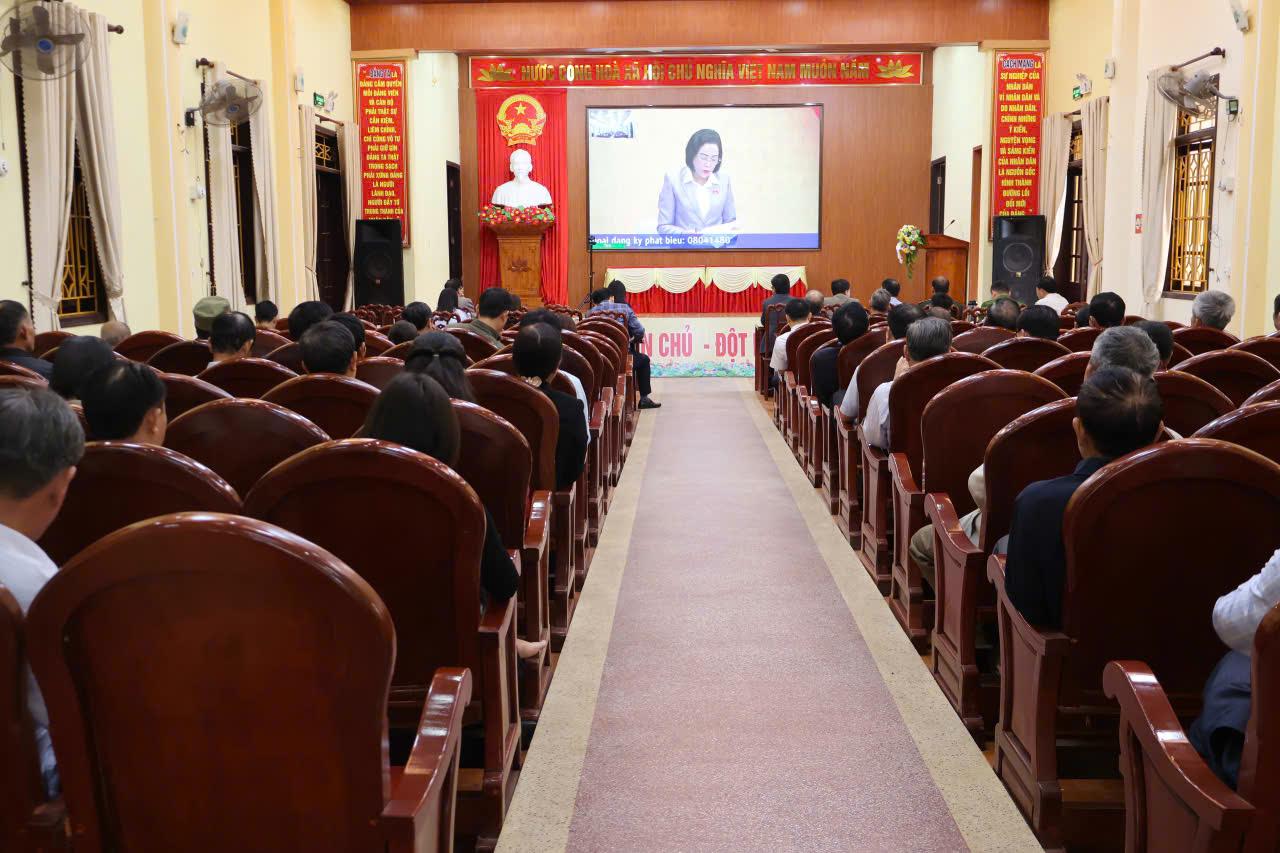 Xã Giao Bình tham dự Hội nghị trực tuyến toàn quốc triển khai công tác bầu cử đại biểu quốc hội khóa XVI và đại biểu HĐND các cấp, nhiệm kỳ 2026-2031.