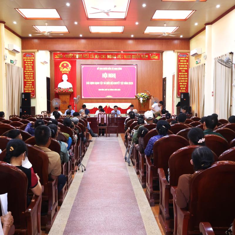 Hội đồng xác định mức độ khuyết tật xã Giao Bình tổ chức hội nghị xác định dạng khuyết tật và mức độ khuyết tật cho các trường hợp có đơn đề nghị năm 2026