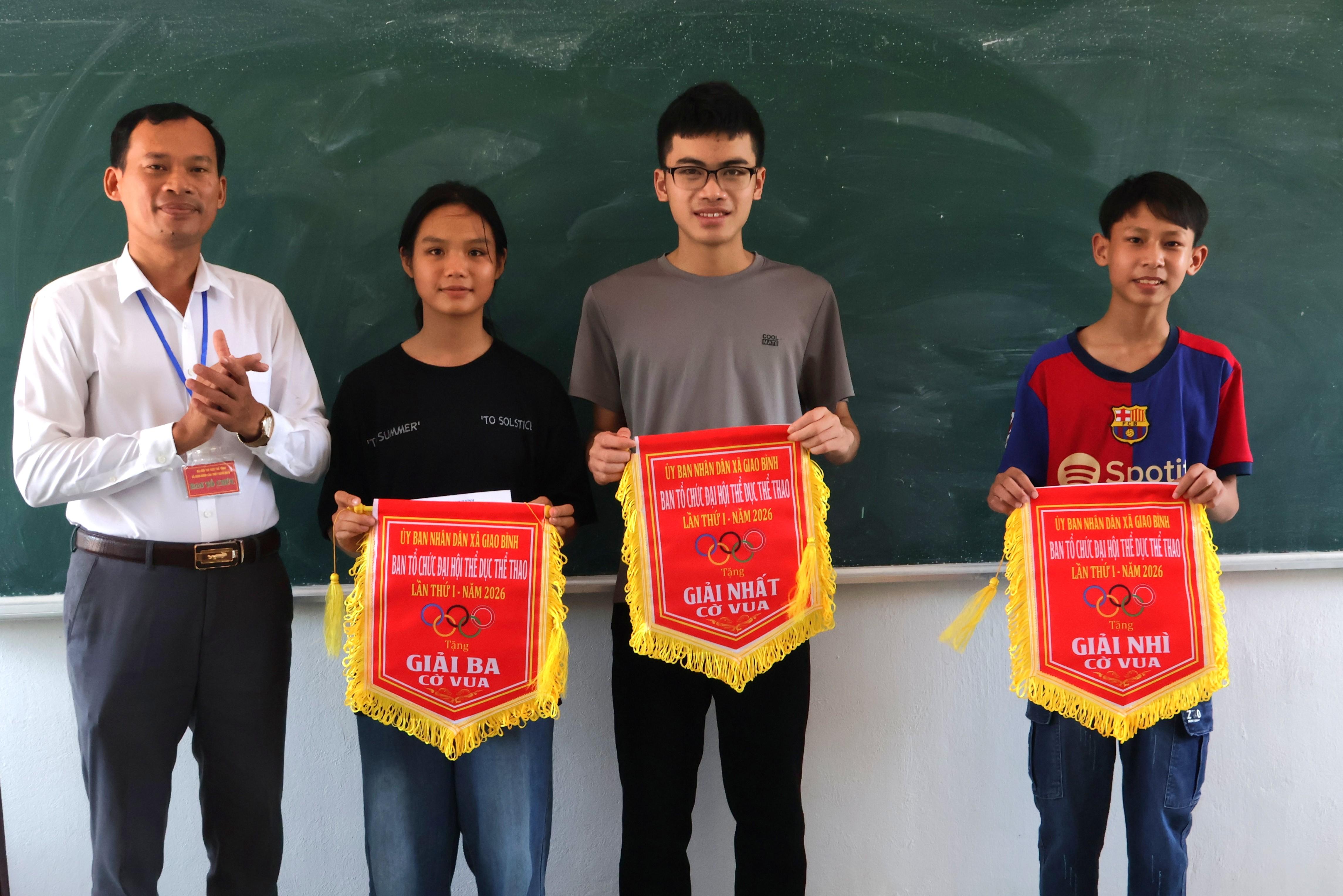 TỔ CHỨC THÀNH CÔNG MÔN CỜ TƯỚNG VÀ CỜ VUA TẠI ĐẠI HỘI TDTT XÃ GIAO BÌNH LẦN THỨ I NĂM 2026