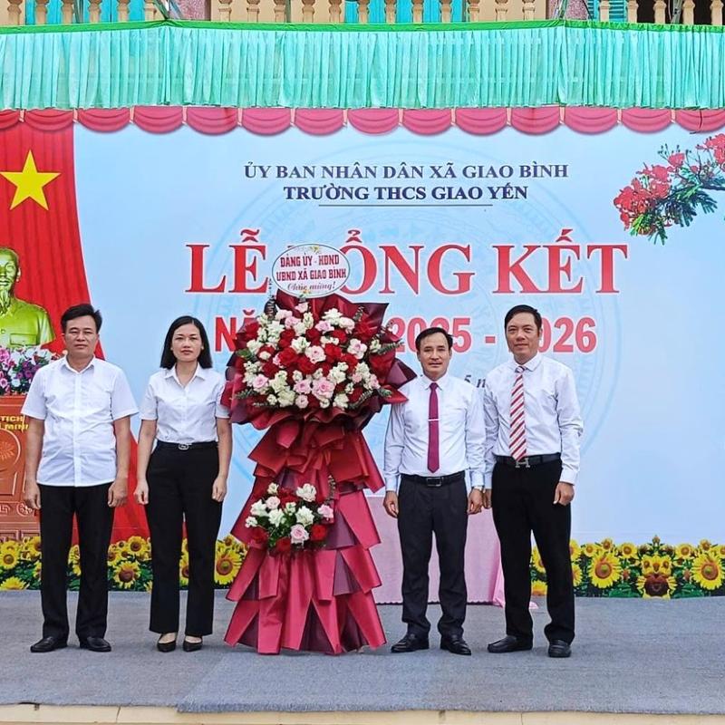 Các trường THCS trên địa bàn xã Giao Bình tổ chức Lễ Tổng kết năm học 2025 – 2026