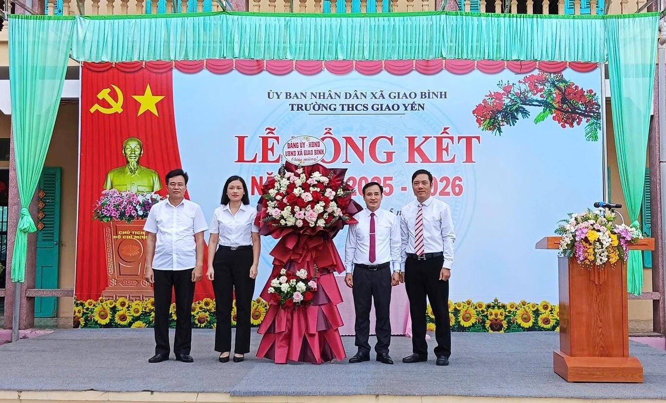 Các trường THCS trên địa bàn xã Giao Bình tổ chức Lễ Tổng kết năm học 2025 – 2026