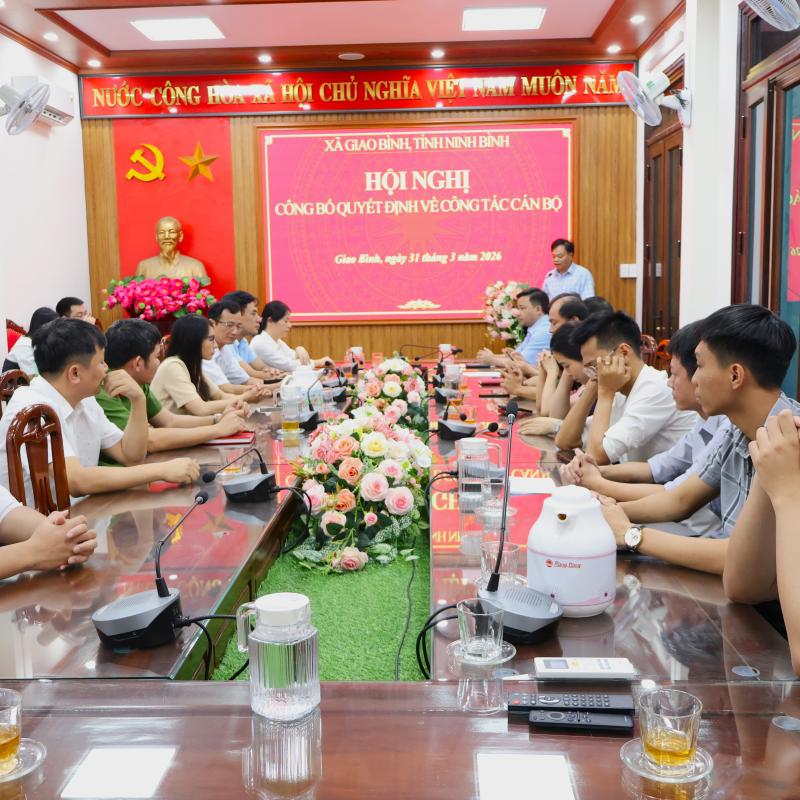 Xã Giao Bình công bố Quyết định bổ nhiệm Phó Giám đốc Ban Quản lý dự án Bắn Cá Dubai palace xây dựng