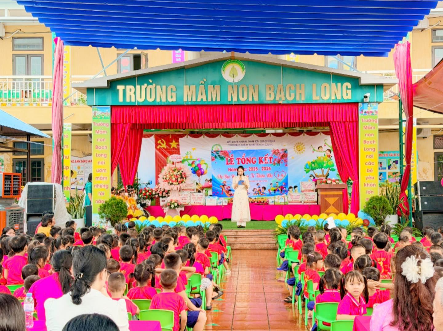 Rộn ràng Lễ tổng kết năm học và vui Tết Thiếu nhi tại các trường Mầm non trên địa bàn xã Giao Bình