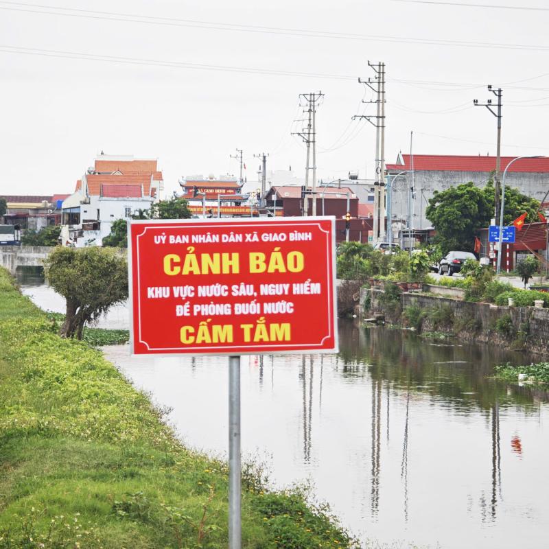Xã Giao Bình tăng cường các biện pháp phòng, chống đuối nước trên địa bàn