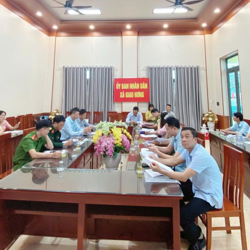 Xã Giao Hưng tham dự hội nghị trực tuyến toàn quốc về công tác phòng, chống thiên tai năm 2026.