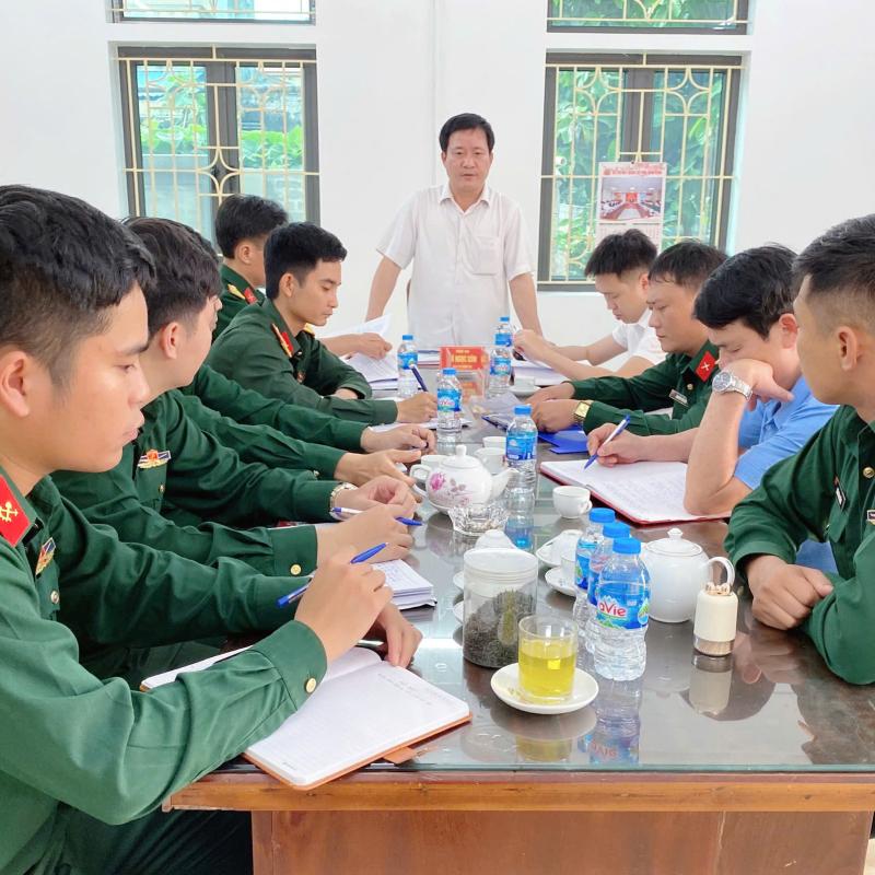 Ban Chỉ huy Quân sự xã Giao Hưng sơ kết nhiệm vụ quốc phòng, quân sự địa phương quý I, triển khai nhiệm vụ quý II năm 2026.