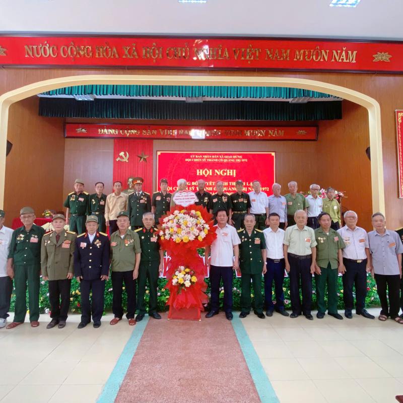 Xã Giao Hưng tổ chức hội nghị thành lập Hội Chiến sĩ Thành cổ Quảng Trị 1972.
