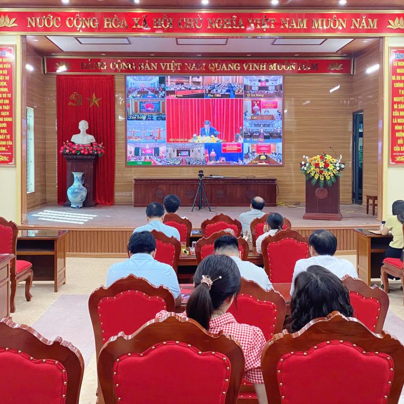 Hội nghị trực tuyến lớp bồi dưỡng nâng cao năng lực, xử lý tình huống thực tiễn đối với đội ngũ cán bộ cơ sở
