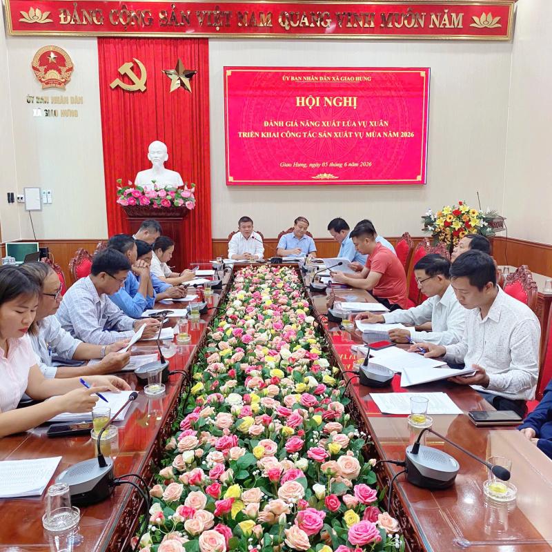 Chủ động các giải pháp sản xuất vụ mùa năm 2026 đạt năng suất, chất lượng cao.