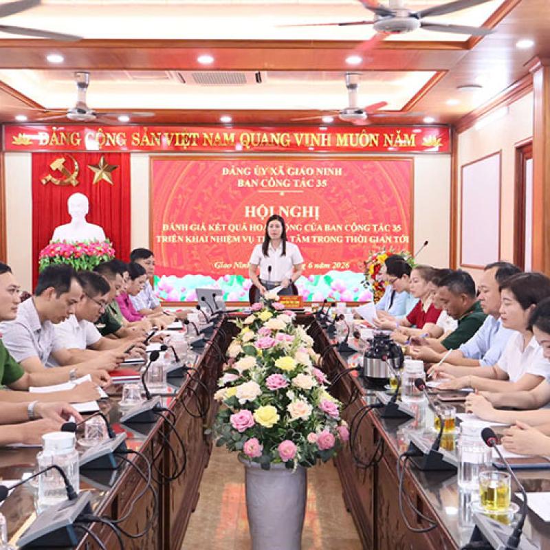 Ban chỉ đạo 35 xã Giao Ninh kiện toàn thành viên và tổ cộng tác viên, đánh giá và định hướng công tác tuyên truyền trên các nền tảng
